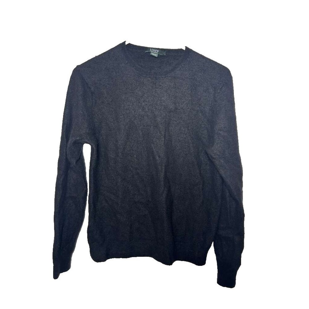 J.Crew 100% Cashmere Sweater Women's Large Black Crewneck